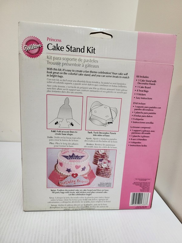 Wilton Princess Cake Stand Kit - 1509-1008 Pink 11.5” gallery