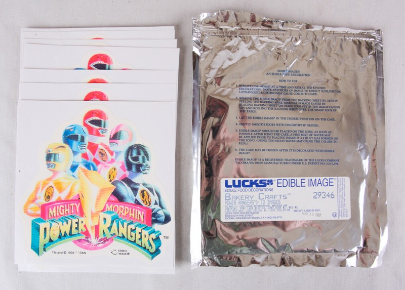 Mighty Morphin Power Rangers, Lucks Edible Image Cake Decorations Lot of 9, 1998
