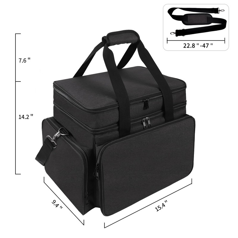 TUSIASC Baking Supplies Storage Bag for Bakers/Pastry Chefs, Large, Black gallery