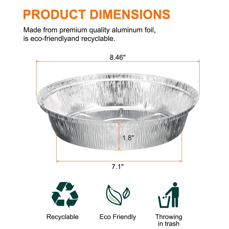 30pcs Aluminum Disposable Trays, Silver gallery