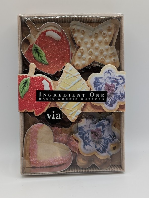 Vintage Ingredient One Basic Cookie Cutters – Set of 6 – 1996 – Made in China