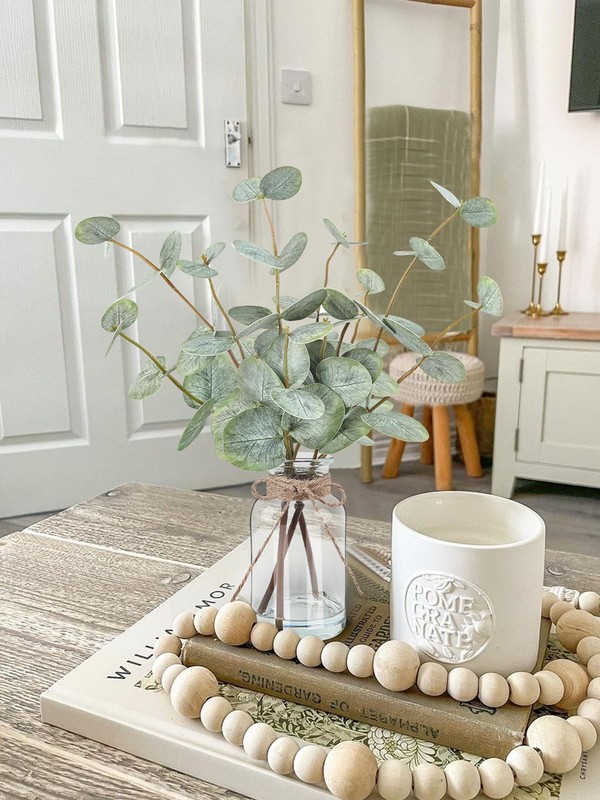 Bessol Artificial Eucalyptus Stems 13.5 inches, A Real Touch Green gallery