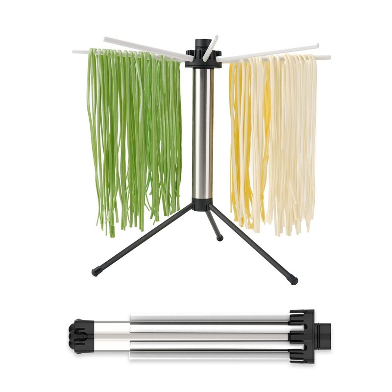 KITCHENDAO Collapsible Pasta Drying Rack, Compact for Stainless Steel-white