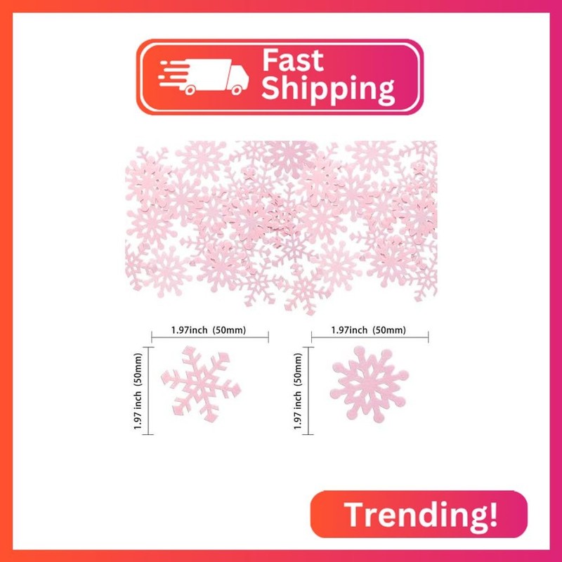 Ephlyn 60Pcs Edible Snowflake Cupcake Toppers and Cake Picks - Winter Merry Chri gallery