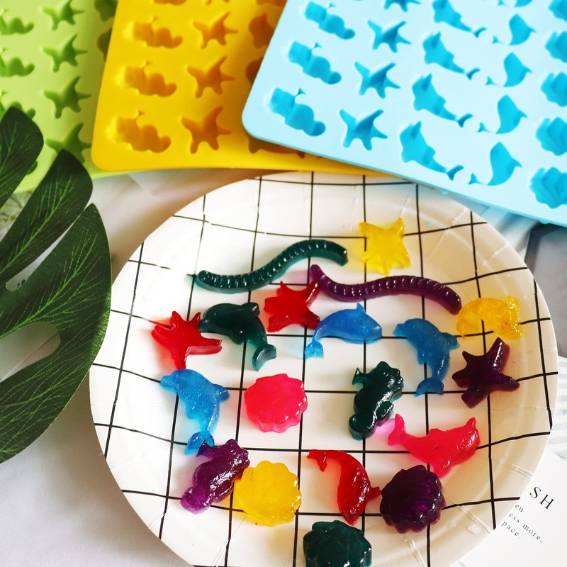 Mini Gummy Ocean Animals Silicone Candy Molds Including Hippocampus, Starfish... gallery