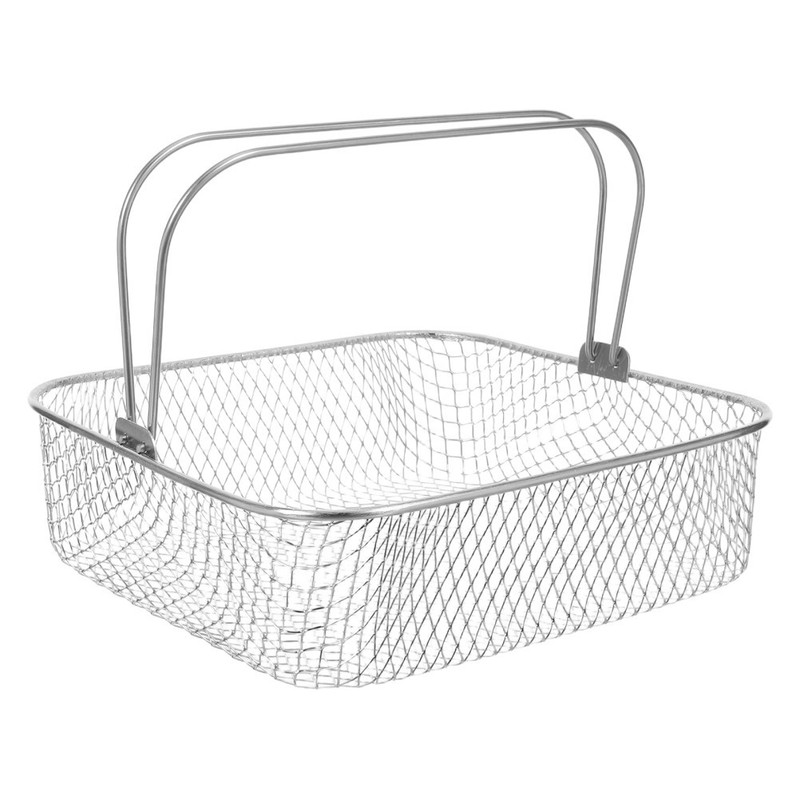 Air Fryer Basket Air Fryer Metal Basket Air Fry Baking Basket with Handle