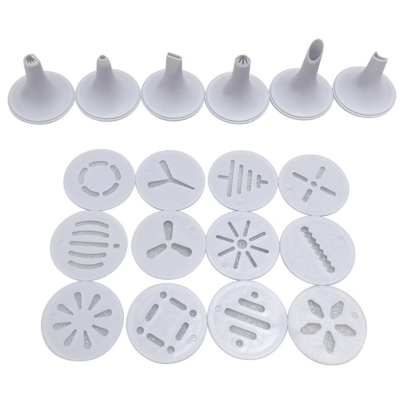 Plastic Cookie Gun Set with 12 Discs and 6 Icing Tips Cookie Press Gun Biscuit gallery