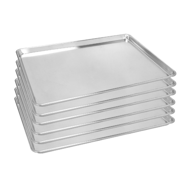 Fsuon 6 Pack Full Size Baking Sheet Pan Aluminum Commercial Cookie Sheet Pan