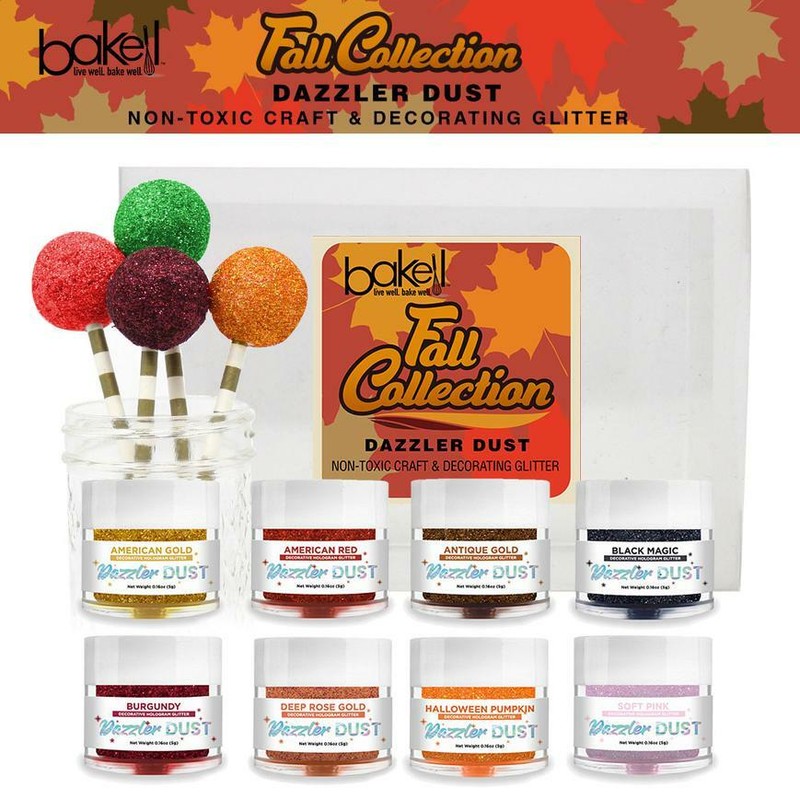 Fall Decorative Glitter Pack (8 PC SET) Dazzler Dust Craft Glitter