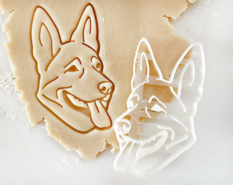Adorable German Shepherd Cookie Cutter: Bake Your Love for Doggos into Every Bit