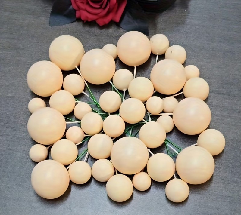 20Pcs Golden Ball/Cake/Topper Birthday Party/Cupcake Topper/for Cake Decoration