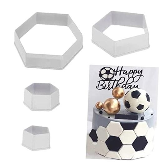 Soccer Ball Cookie Cutter,Hexagon Cookie Cutter,Football Cake Soccer Cutters