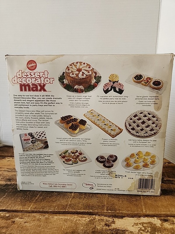 Wilton Dessert Decorator Max Kit With Recipes & Instructions Never Used gallery
