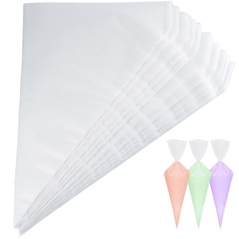 Piping Bags, Pastry Bags 12 Inch 100pcs, Disposable Icing Piping Pastry Bags ...