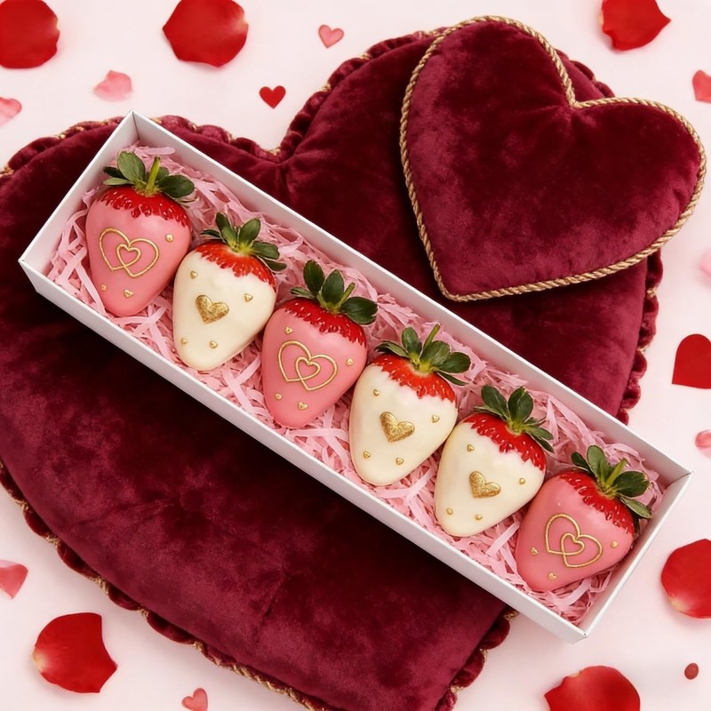 10Pack 12x2.36x2 Inch Chocolate Covered Strawberry Boxes with Clear Lids, Dra... gallery