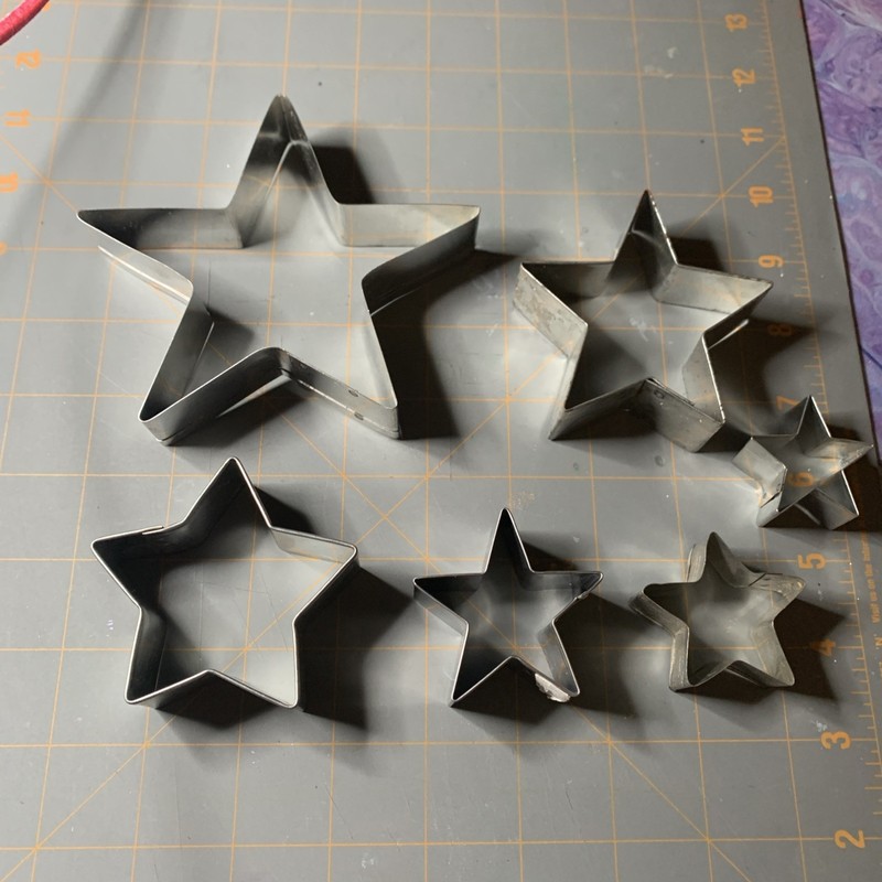 Vintage Cookie Cutter- Stars Star Multi Size