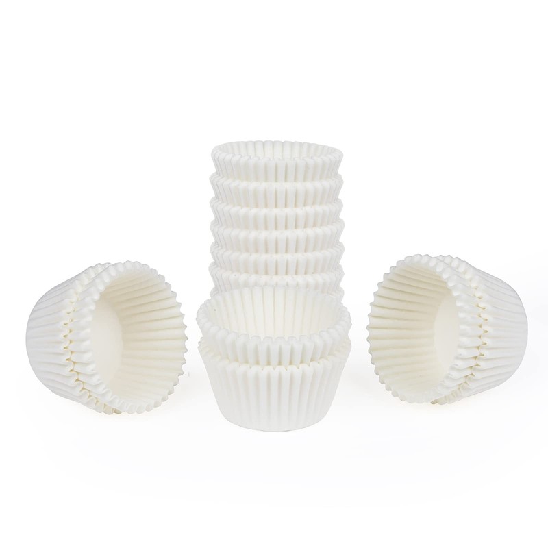 500 White Mini Baking Cups, Cupcake Liners, Muffin Wrappers