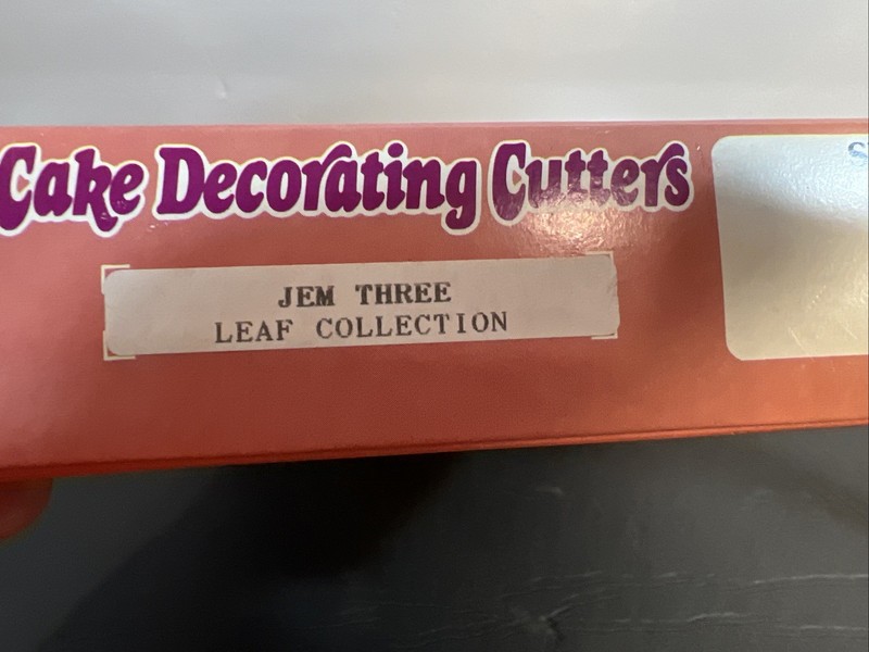 Vintage JEM 3 Flower Gum Paste Cutters for Cake Icing Decorating Kit British Set gallery