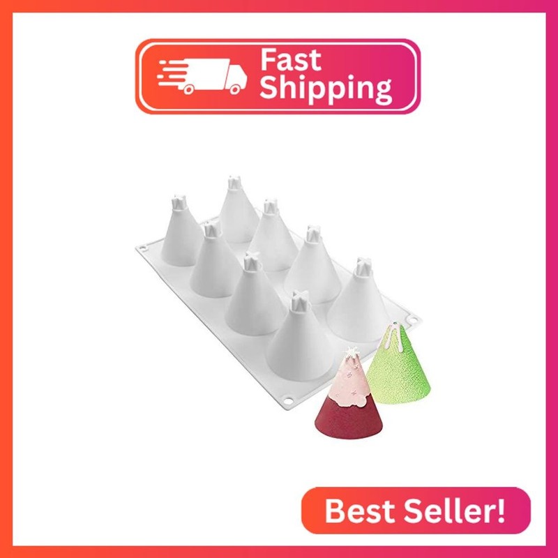 mostsom Cone Geometric Resin Silicone Mold Silicone Easy Chocolate Mold (Circula