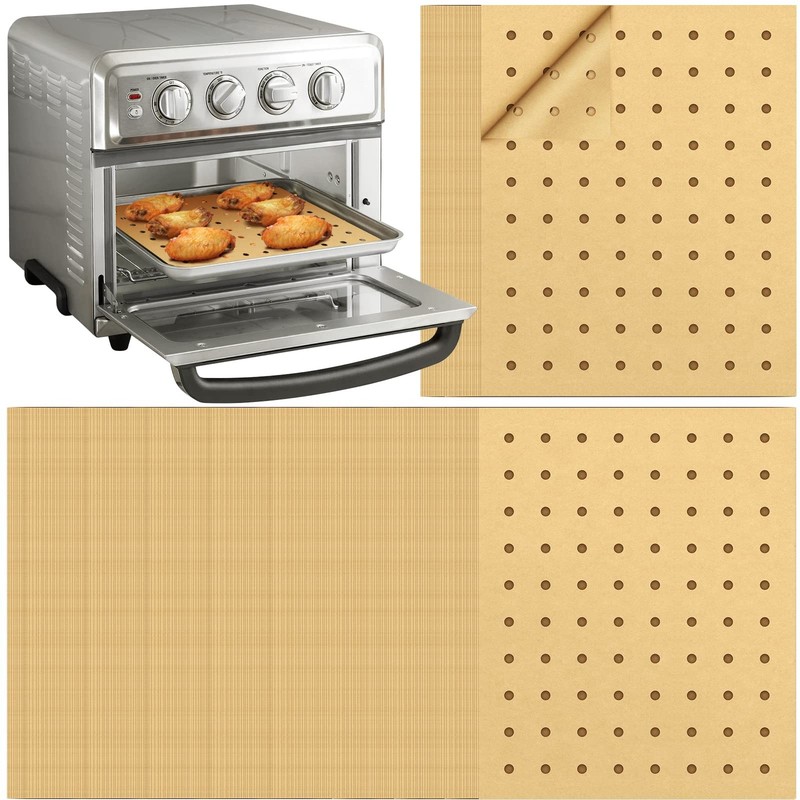 Air Fryer Disposable Parchment Paper Liners: 150pcs 9x11inch, Unbleached