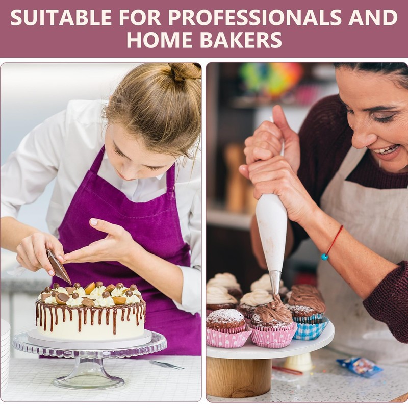 - 12 Pack Cake Drums 10 Inch Round & Large Cake Scraper - Premium Boards ½ In... gallery
