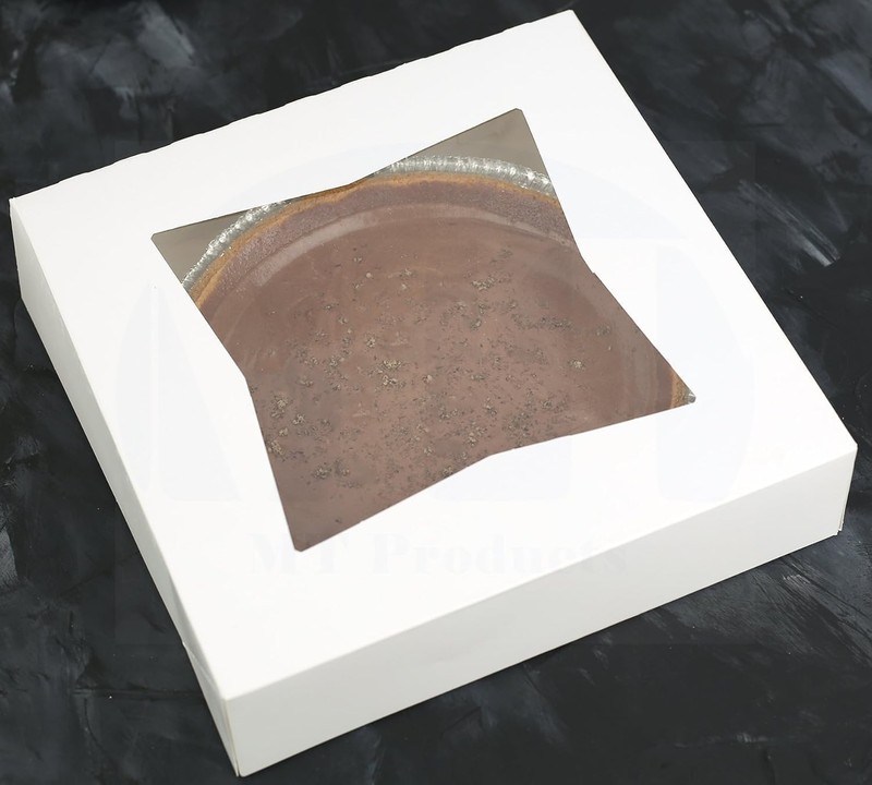 MT Products White Treat Boxes - 10" x 10" x 2.5" Bakery Boxes - Pack of 200 gallery