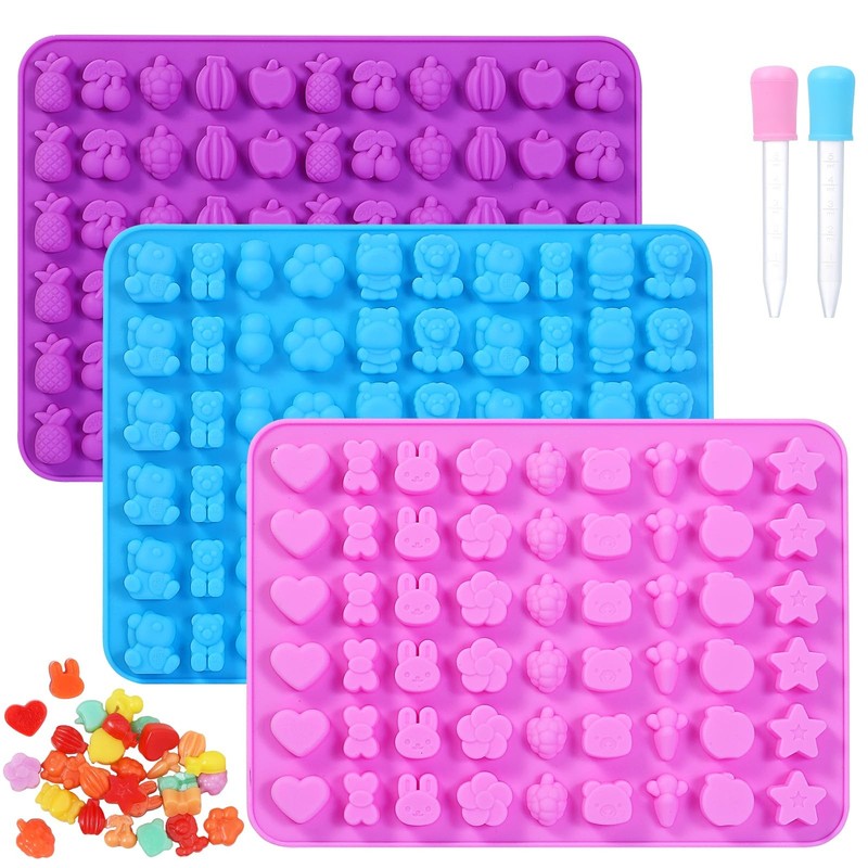 Non-Stick Silicone Gummy Candy Molds for Candy, Gummy, Chocolate, Wax Melts, …