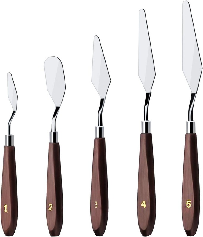 Cake Cream Spatula 5 Pieces/Set Stainless Steel Frosting Baking Pastry Tool