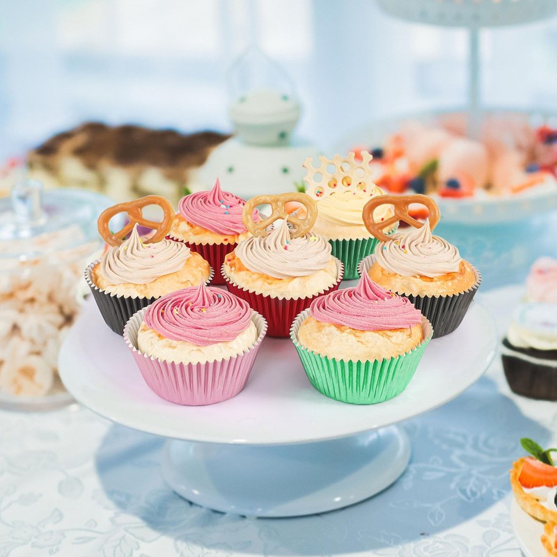 Caperci Pink Foil Cupcake Muffin Liners Standard Size Size, gallery
