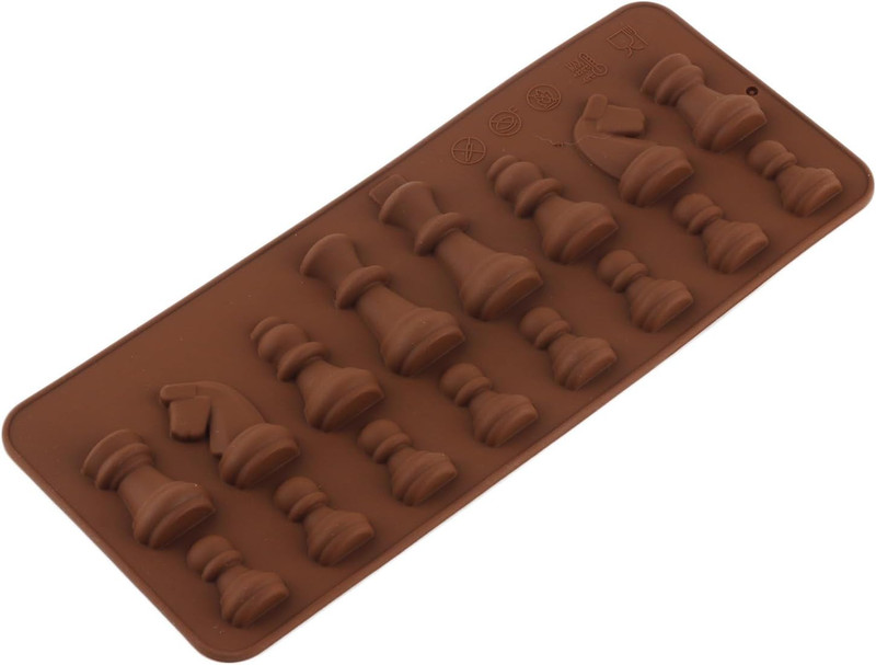 Chess Piece Silicone Candy Molds International Chess Chocolate Mold for Cupcake gallery