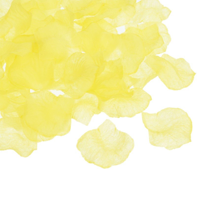 1200Pcs Artificial Rose Petals Silk Flower Decoration Yellow