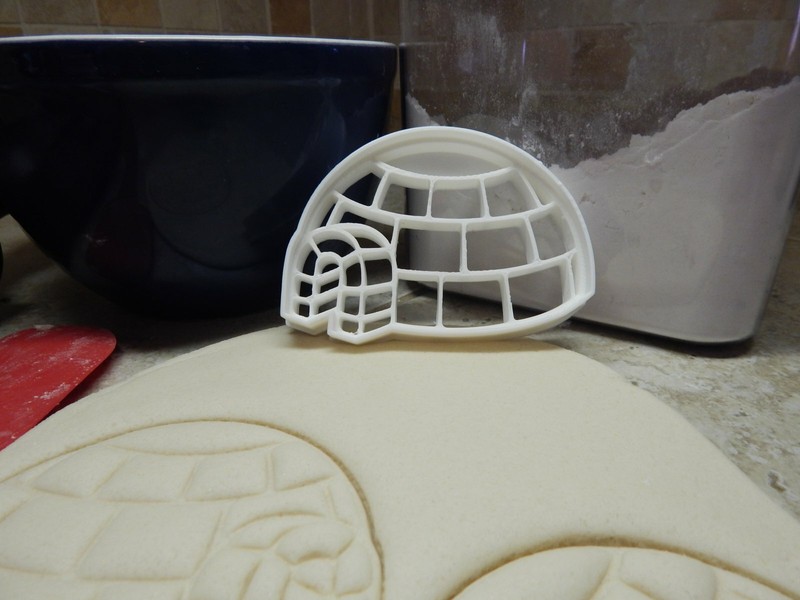 IGLOO BLOCKS OF SNOW ICE HOUSE FORT HUT SHELTER DOME COOKIE CUTTER USA PR2317 gallery