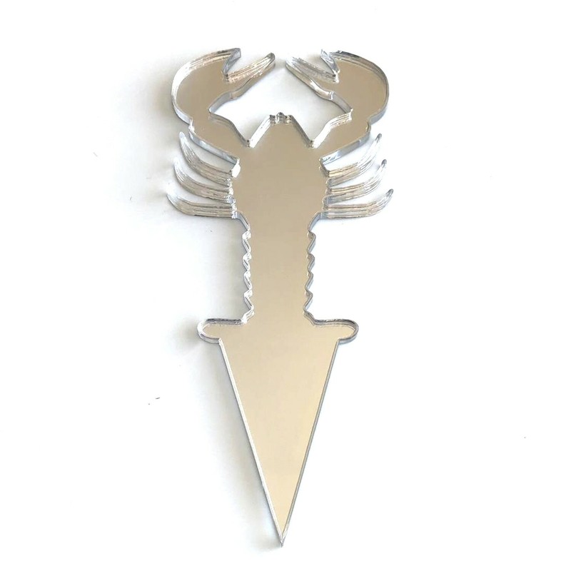 Lobster Shaped Cake & Cupcake Toppers, Many Colours & Sizes Plain or Engraved gallery