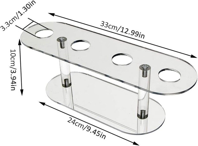 Ice Cream Cone Holder 4 Holes Transparent Acrylic Cupcake Cake Stand Reusable gallery
