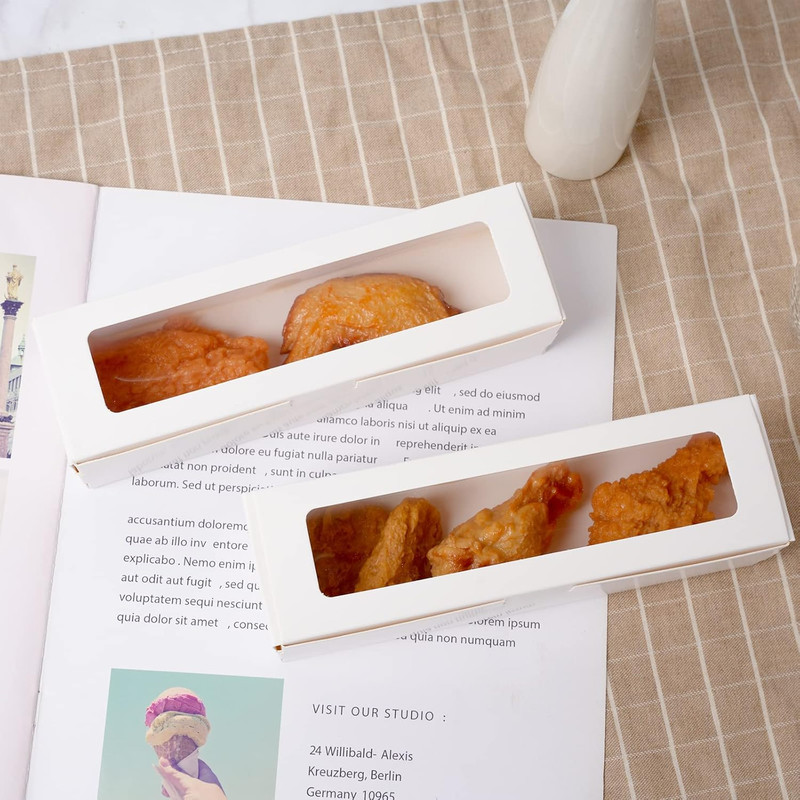 28 Pack Macaron Boxes with Clear Window Small Macaron Pastry Bakery Packaging Co gallery