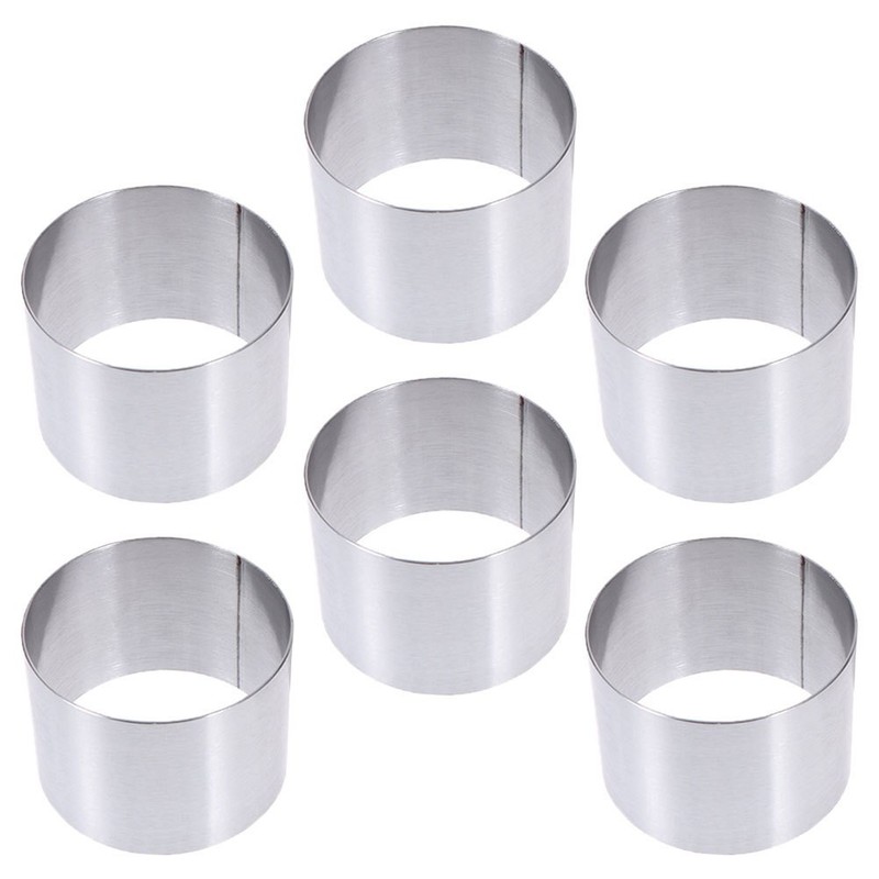 Baking Mold For Kitchen Grey Home Bakers 6Pcs 2.36X2.36X1.97in gallery
