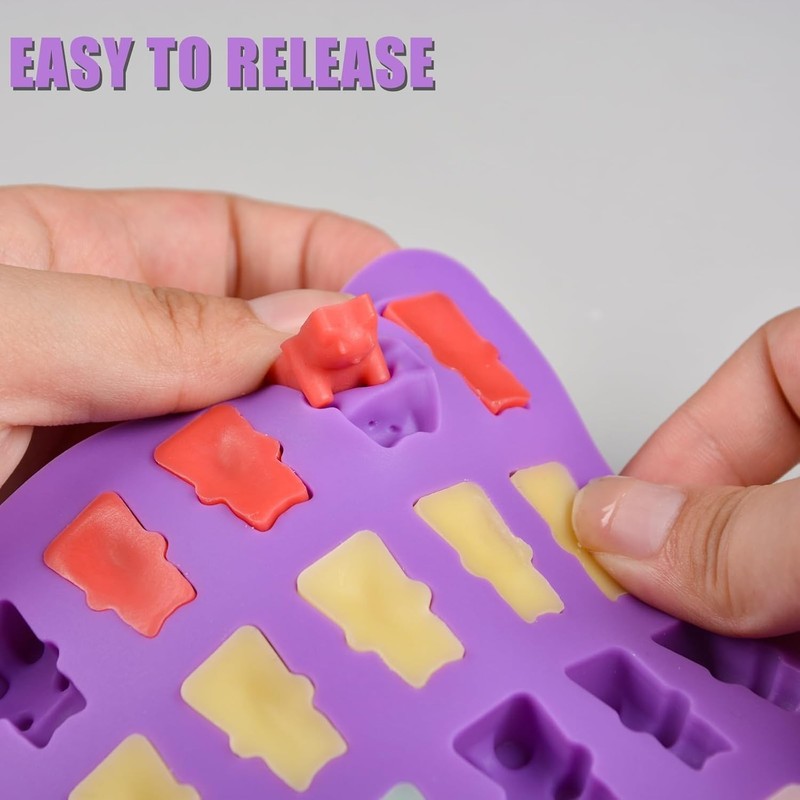 Fun & Practical 2ml Gummy Bear Molds in Blue & Purple - Family-Friendly Fun! gallery