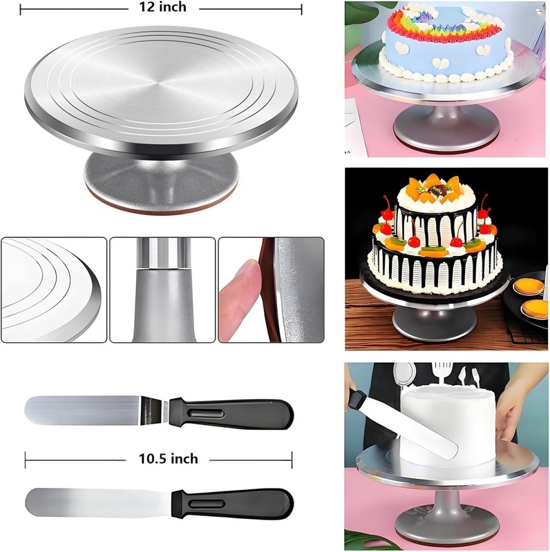 Professional Cake Decorating Kit: 237 Pcs with Turntable & Essential Tools gallery