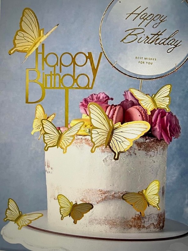 *10pcs 3D BUTTERFLIES FOR CAKE TOPPERS DECORATIONS for birthday party cakes gallery