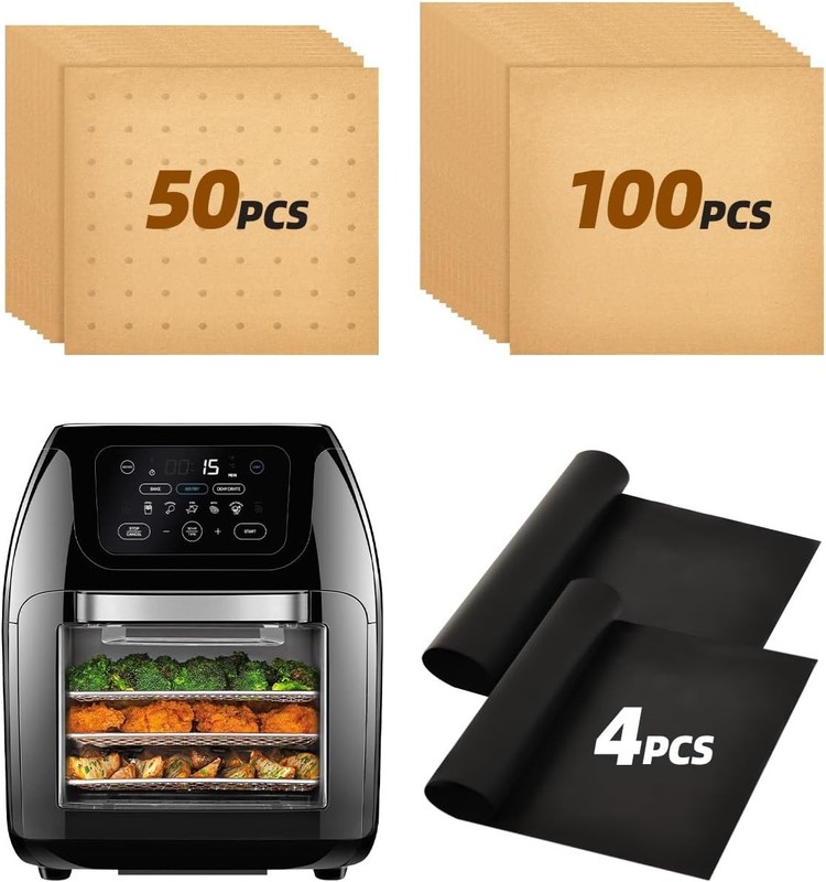 154PCs Paper Liners patible with CHEFMAN Multifunctal Digital Air