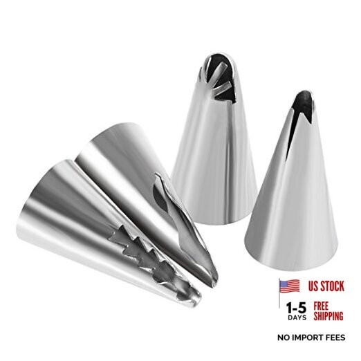 Cake Piping Nozzles, 7Pcs Cake Icing Cake Piping Stainless Steel Cake Icing