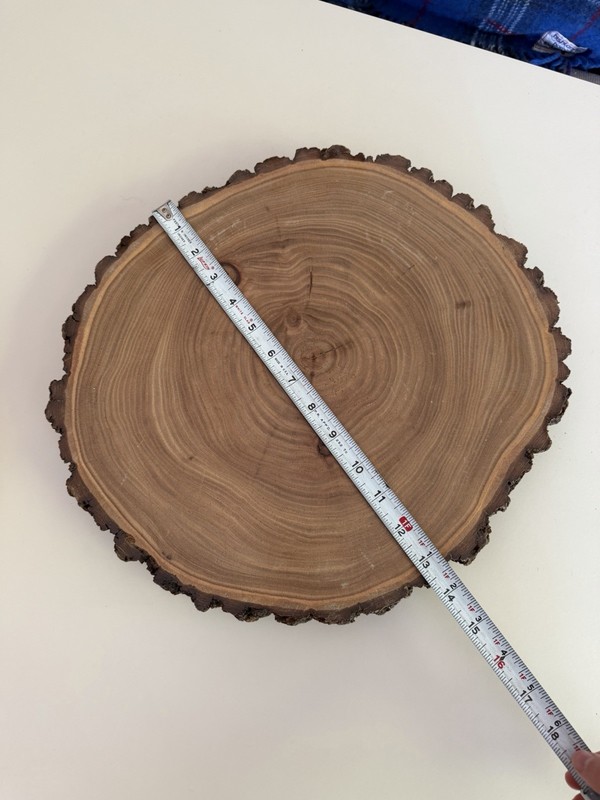 Wood Log Slice Slab for Cake Stand, Charcuterie, Food Serving, or Center Piece gallery
