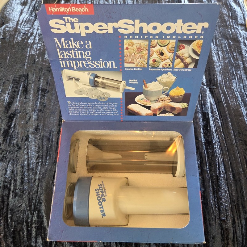 The Super Shooter Cordless Cookie Press Food Decorator Hamilton Beach 80000 Cake