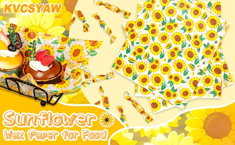 200 Pcs Fiesta Wax Paper for Food, Cinco De Mayo Wax Paper Sheets Deli gallery