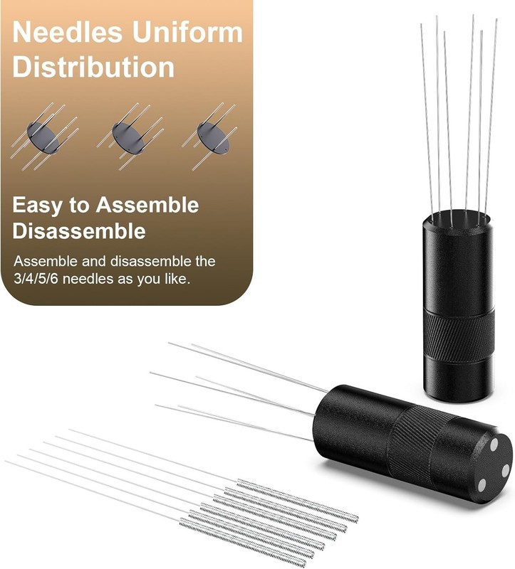 WDT Tool Espresso Distribution Tool, Coffee H：4.8 inches, Light Black gallery