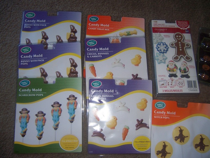11 candy mold chocolate holidays . Halloween Easter Christmas New gallery
