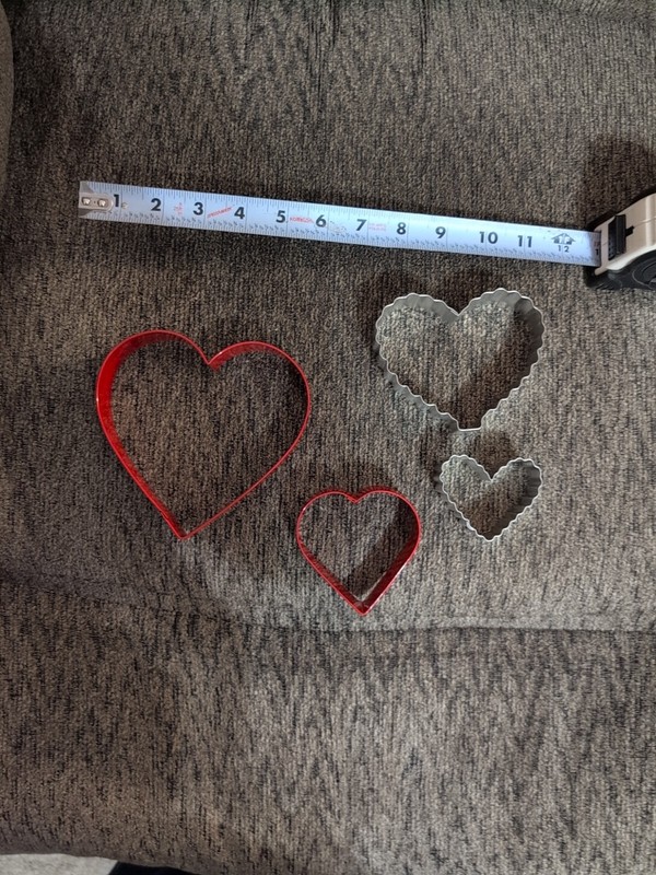 4 Pieces Heart Shape Cookie Cutter Set, Steel Cookie Cutters. gallery