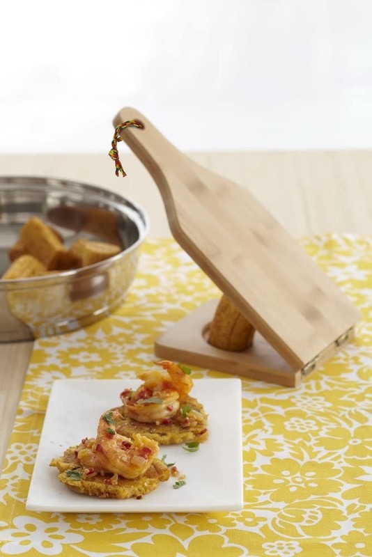 Large Wooden Plantain Press Tostonera Kitchen Tool gallery