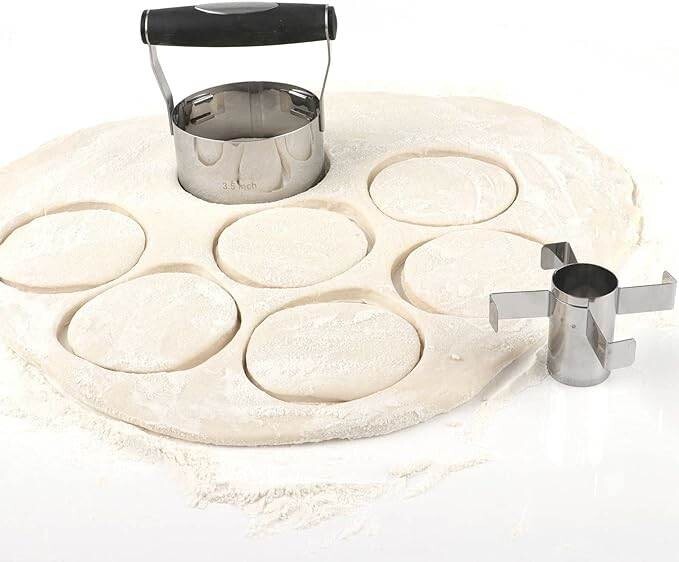 Cortador de donas con centro extraíble, cortador de donas de acero inoxidable. gallery