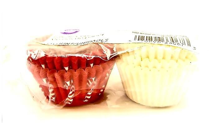 Wilton Peppermint Mini Baking Cups,Red/White Peppermint,1.5"d x 1"h, 100x Mini gallery